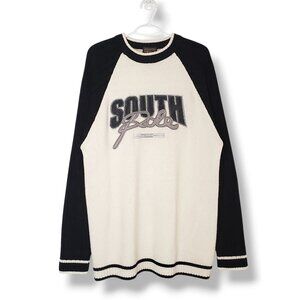 Vintage Y2k South Pole spellout knit sweater white size XL